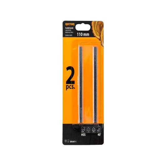Lame Reversibile pentru Rindea Electrică 110 mm – HSS / T.C.T. Vidia | 110 mm | Set 2 buc
