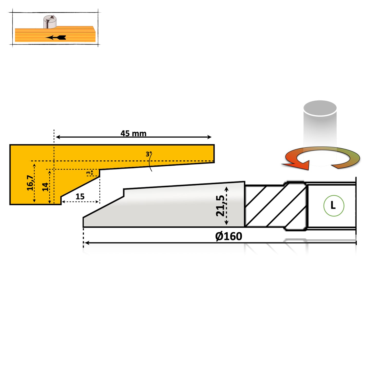 Фрезерний верстат по дереву – Мобільний профіль узголів'я ліжка 22 Premium