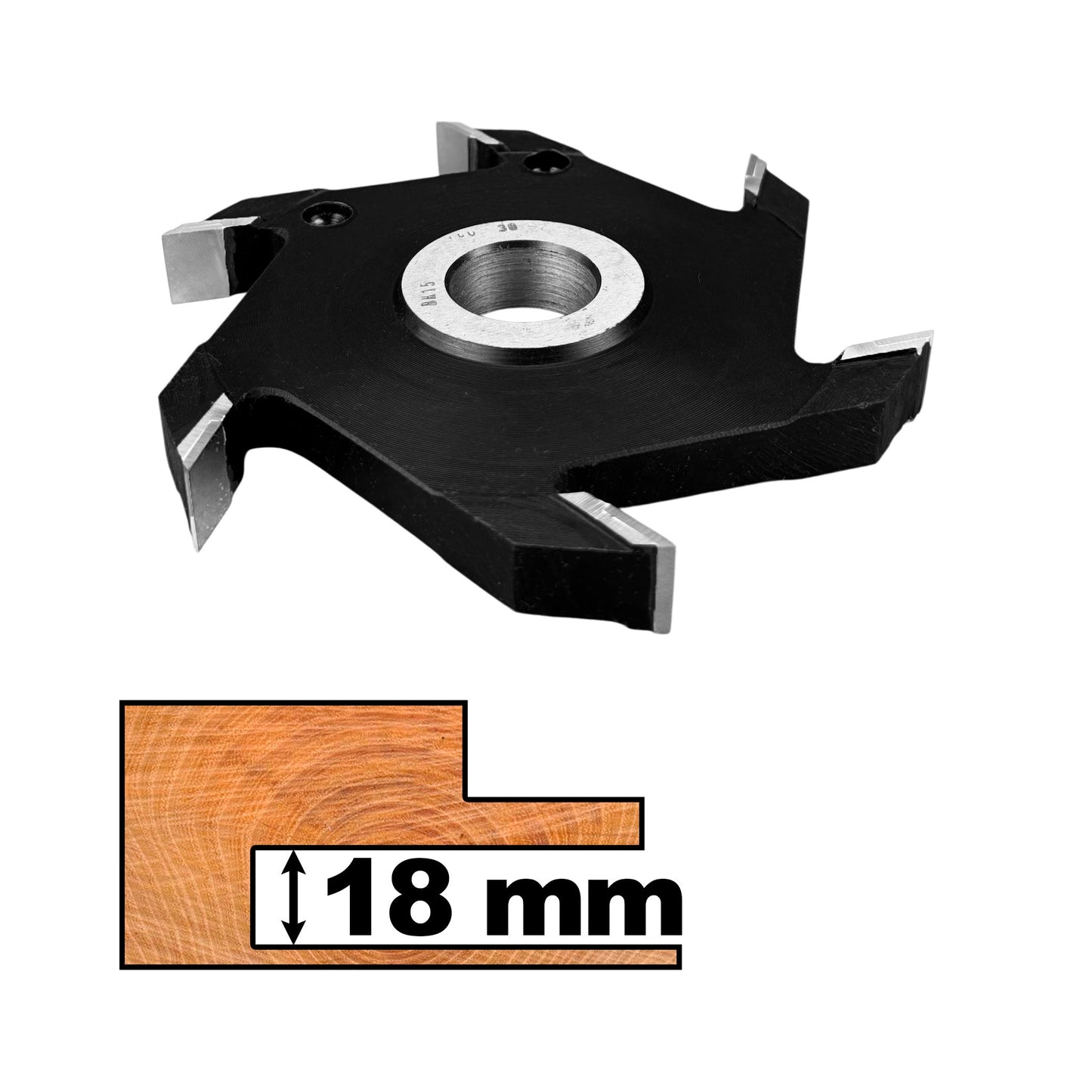 Freza Nut / Falt 125, 160, 180 mm x 18 mm pentru lemn moale sau masiv brazat cu Vidia