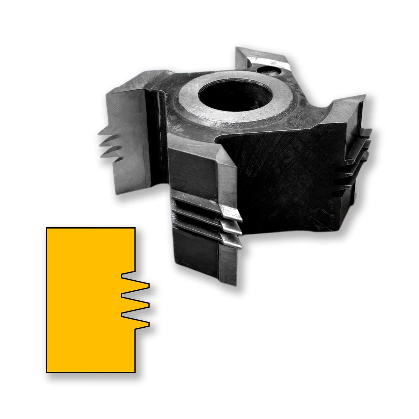 Freza Imbinare Finger Joint in dinti pentru lemn 50 mm de lung 