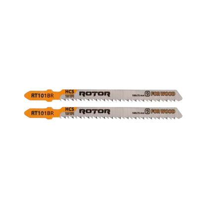 Lame Fierăstrău Pendular pentru Lemn 100×75 mm – HCS 10 TPI Down-Cut | ROTOR RT101BR