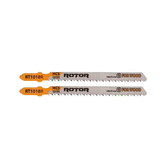 Lame Fierăstrău Pendular pentru Lemn 100×75 mm – HCS 10 TPI Down-Cut | ROTOR RT101BR