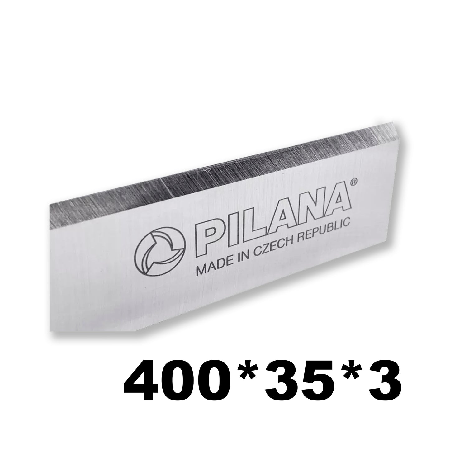 Cuțit rinduire Pilana 400x35x3 mm – Lamele DS sau HSS, durabile și precise, ideale pentru abric (abricht). Performanță ridicată și finisaj perfect pentru lemn.
