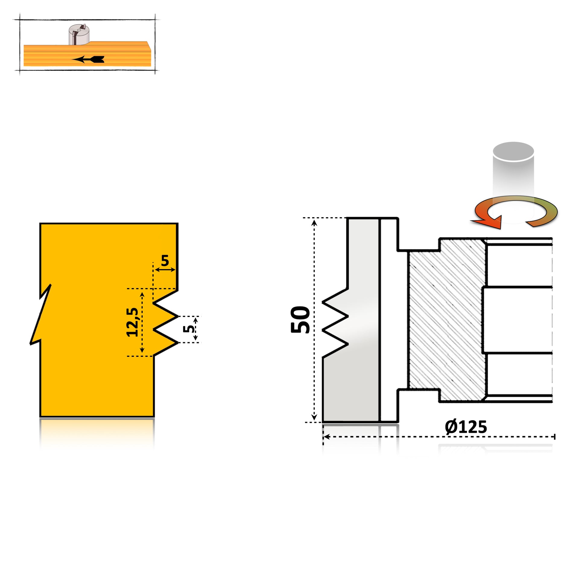Freza profesională pentru îmbinare lamelar latitudinal – 50 mm, HSS, cu umăr. Ideală pentru îmbinări precise și rezistente în mobilier și tâmplărie.