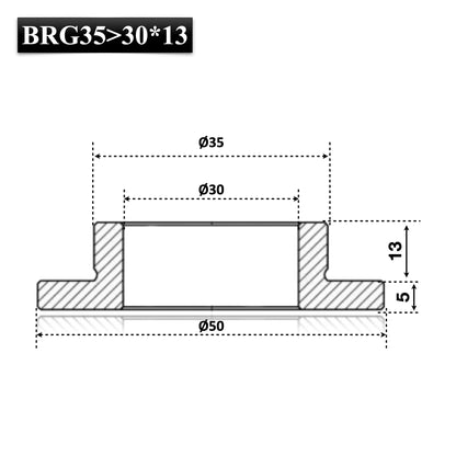 Bush with Collar for Shaft Bore Reduction – milling cutters, drums, and rotary parts
