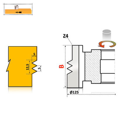 Freza profesională pentru îmbinare lamelar latitudinal – 30 sau 40 mm, DS Steel, cu umăr. Ideală pentru îmbinări precise și rezistente în mobilier și tâmplărie.