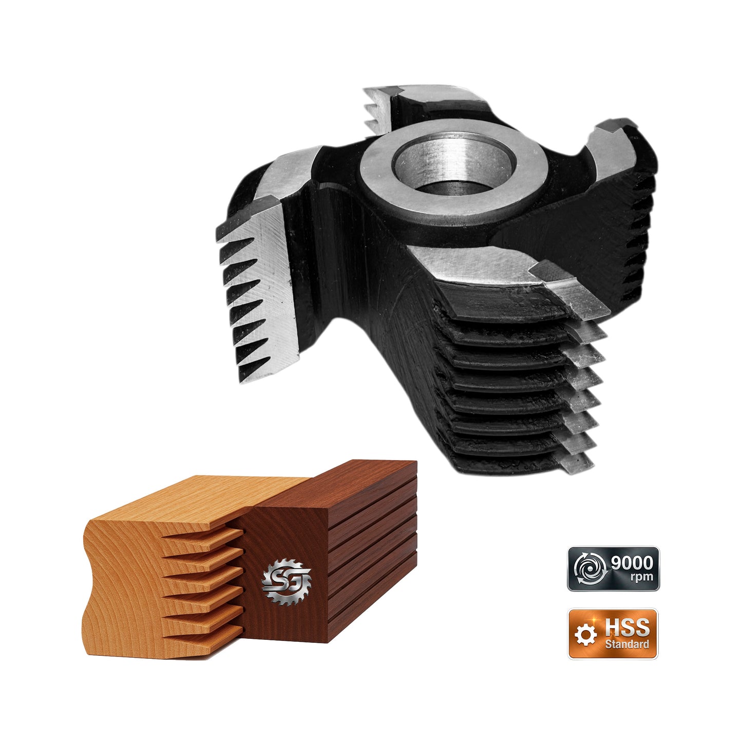 Поздовжній фугувальний фрезер по дереву - 50 > 130 мм HSS