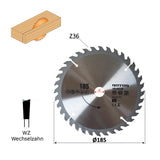 ROTOR Wood Cutting Saw Blades 185×20 mm – 24T / 36T / 40T / 48T Variants