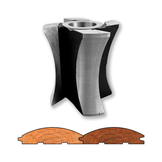 Freza HSS pentru lambriu imitație buștean, spațiu 120 mm si diametru 120 mm