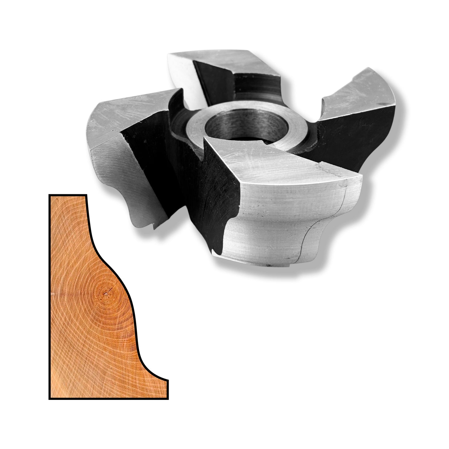 Freza pentru cornisa element decorativ mobilier cu un profil neted si simplu de 50 mm