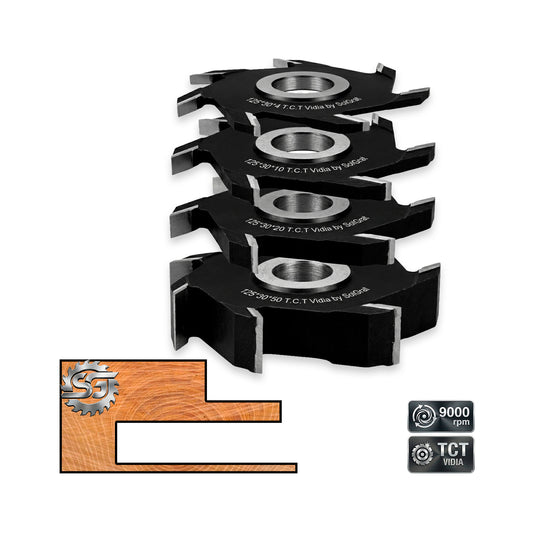 Freze nut sau falt pentru canelare lemn esenta tare sau mdf, pal, diametru 125 mm si grosime de la 4 - 60 mm