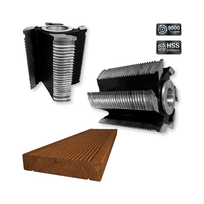 Freză cu Alezaj pentru Decking – HSS M2 | Z4 sau Z6