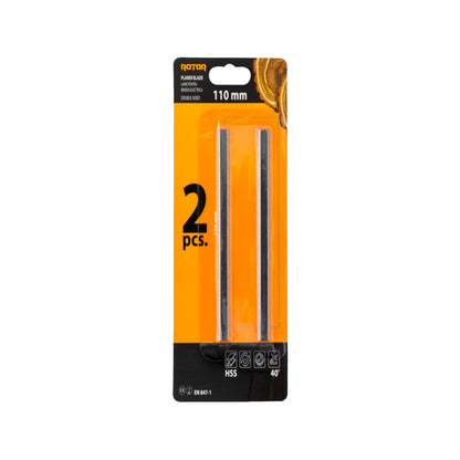 Lame Reversibile pentru Rindea Electrică 110 mm – HSS / T.C.T. Vidia | 110 mm | Set 2 buc
