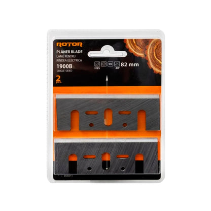 Lame pentru Rindea Electrică 82 mm – HSS Tip 1900B | Set 2 buc | ROTOR