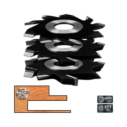 Rebate Cutter 125x12 mm with Pre-Cutter - Brazed TCT Vidia