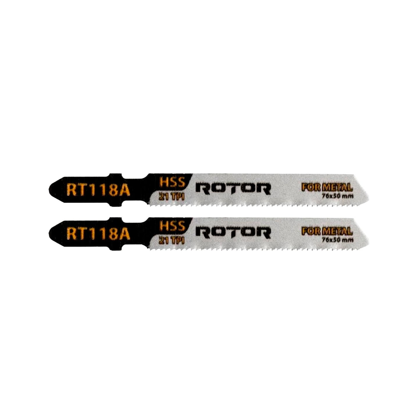 Lame Fierăstrău Pendular pentru Metal 76×50 mm – HSS 21 TPI | ROTOR RT118A