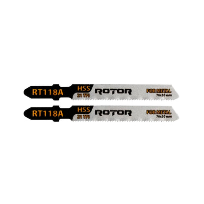 Lame Fierăstrău Pendular pentru Metal 76×50 mm – HSS 21 TPI | ROTOR RT118A