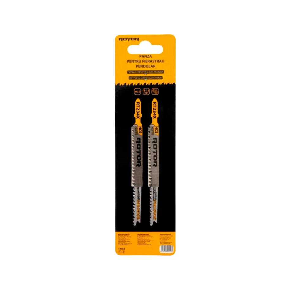 Jigsaw Blades for Wood 116×90 mm – HCS 8–12 TPI Progressive | ROTOR RT234X