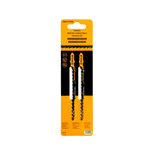 Lame Fierăstrău Pendular 116×90 mm – Bi-Metal 6/10 TPI Dantură Dublă Față-Spate | ROTOR RT344CB