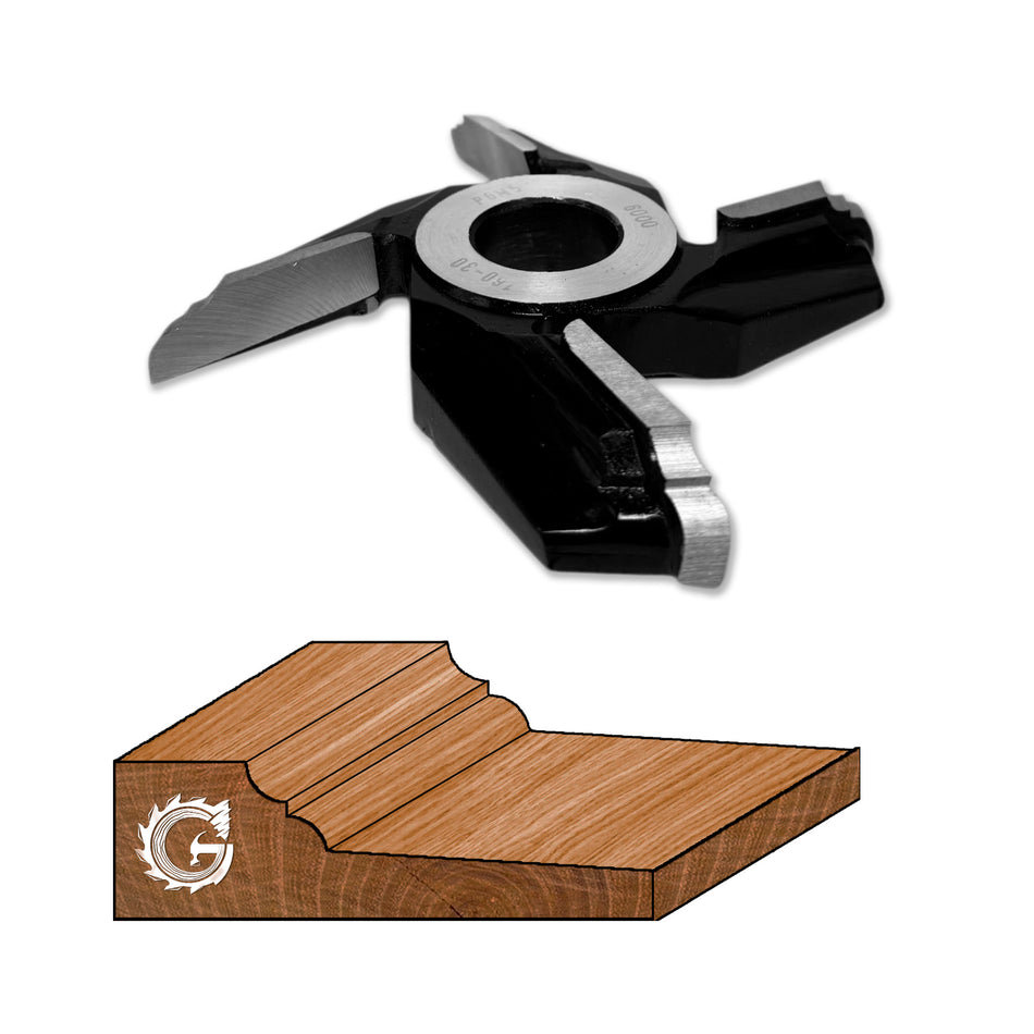 Wood Headboard Router Bit Profile N13 - D160 HSS M2