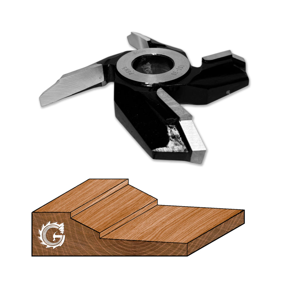 Wood Panel Router Bit Profile N22 - D160 HSS M2