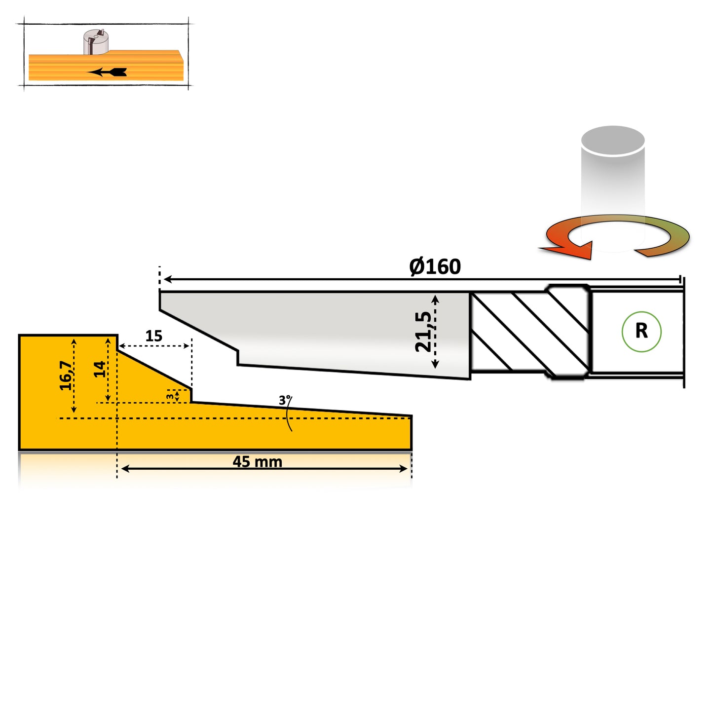 Фрезерний верстат по дереву – Мобільний профіль узголів'я ліжка 22 Premium