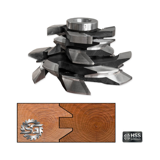 Set 5 Freze Uși de Interior Cep 60 | Profil 40 - 44 mm | Cod 04.01C60 | HSS M2
