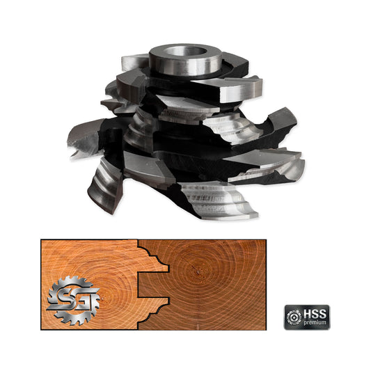 Set 5 Freze Uși de Interior Cep 60 | Profil 40 - 44 mm | Cod 04.12C60 | HSS M2