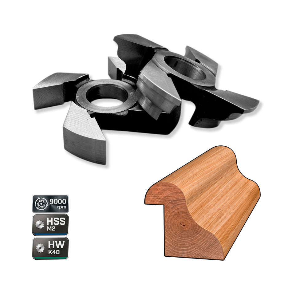 Set 2 Freze Baghetă / Cornișă – 25 mm | Cod - 01.25P1 | HSS M2