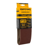 Bandă abrazivă ROTOR 75×457 mm P150 – set 5 buc