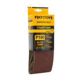 Bandă abrazivă ROTOR 75×457 mm P180 – set 5 buc