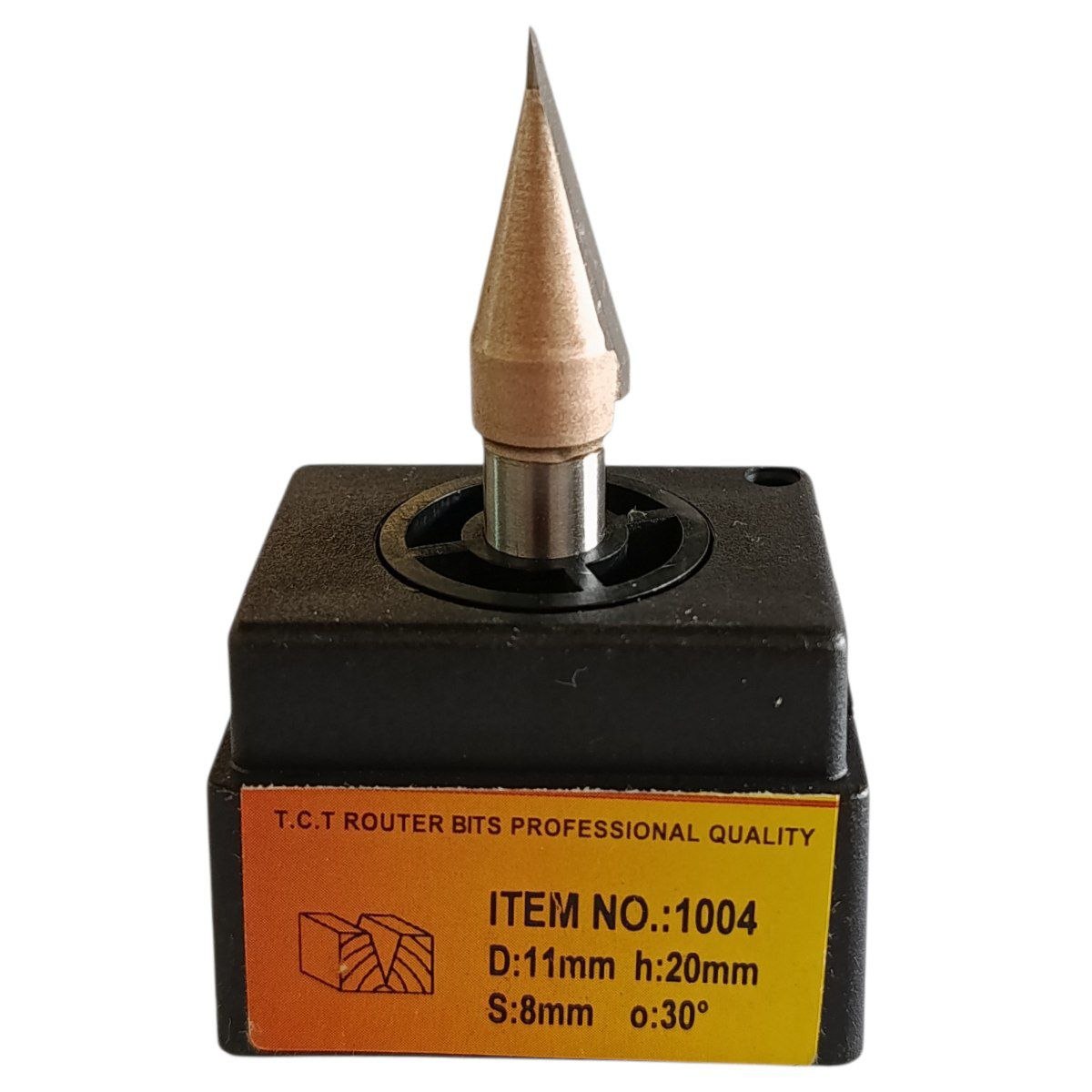 "V" Angle Milling Cutter with Flat Tip D=14mm, S=8mm, Lc=10mm, Z2 – T.C.T. (Carbide) – Vatzo