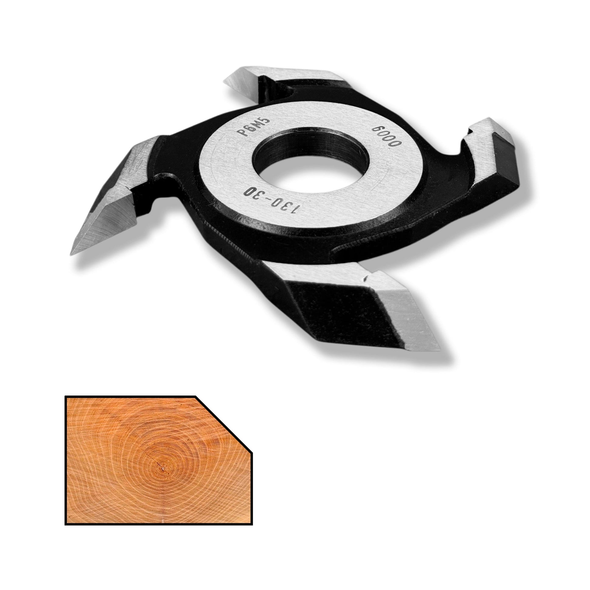 Freza cu alezaj placata cu hss destinata pentru prelucrarea lemnului anume de fatetat la 45 grade permite grosime pana la 10 mm