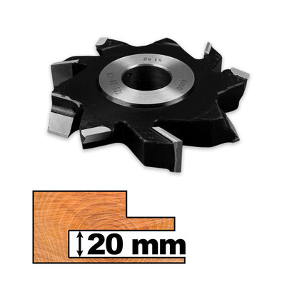 Freze nut Vidia cu cuțit pre-tăietor 20 mm – imagine generală a gamei disponibile pe site, pentru lemn masiv și stratificat.