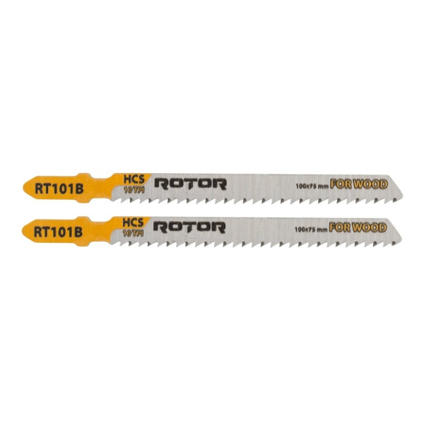 Lame Fierăstrău Pendular pentru Lemn 100×75 mm – HCS 10 TPI Up-Cut | ROTOR RT101B
