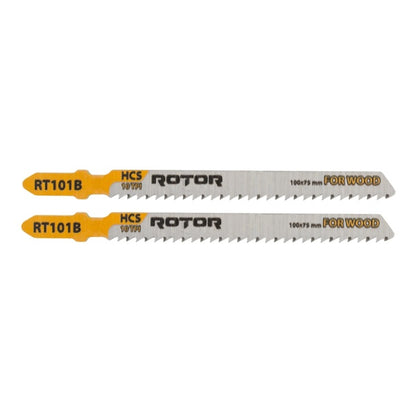 Lame Fierăstrău Pendular pentru Lemn 100×75 mm – HCS 10 TPI Up-Cut | ROTOR RT101B
