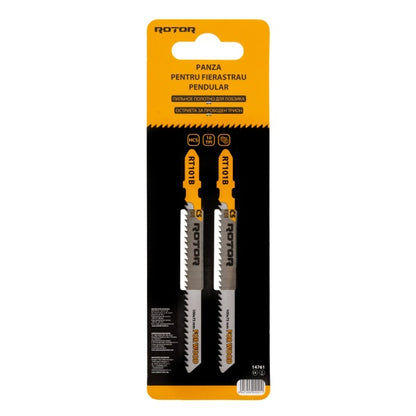 Lame Fierăstrău Pendular pentru Lemn 100×75 mm – HCS 10 TPI Up-Cut | ROTOR RT101B